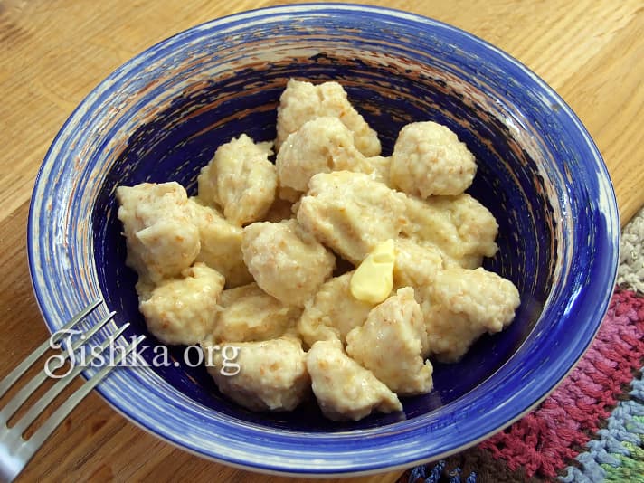 Творожные клецки с отрубями - Кулинарный пошаговый рецепт с фото.